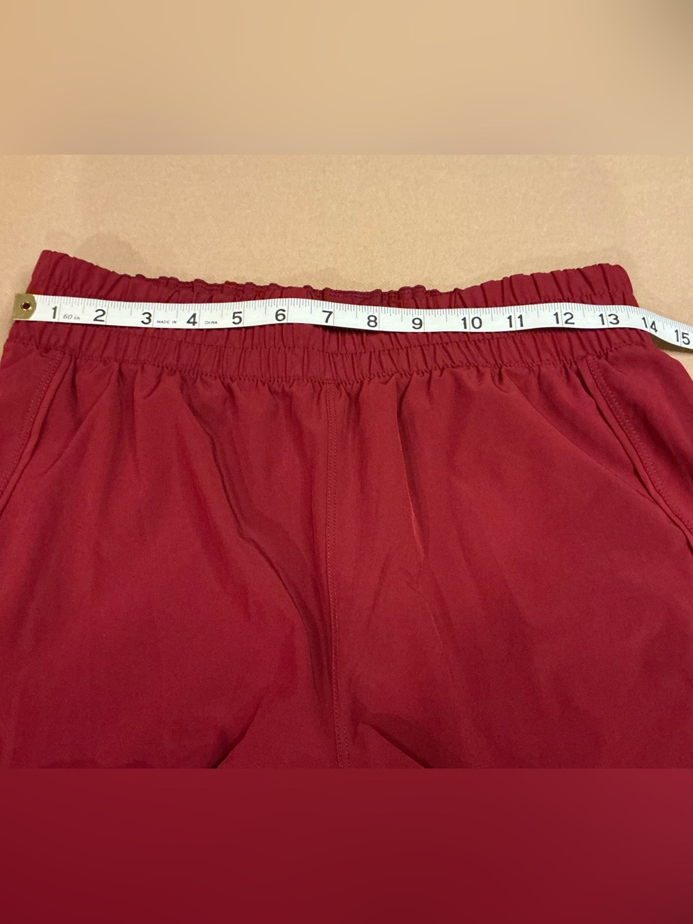Avia Women's 2-in-1 Running Shorts Maroon Sz Small , 5" Inseam Excellent UC - Picture 7 of 9